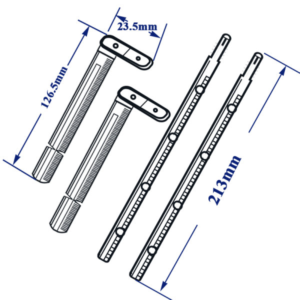 Комплект толкателей привода смыва Geberit для смывной клавиши 240.639.00.1