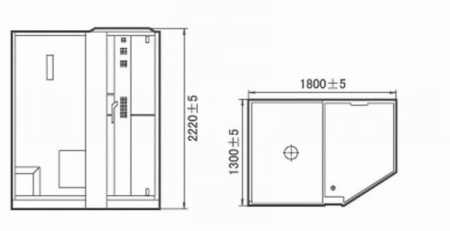 Душевая кабина Orans SR-89103S  L / R  white
