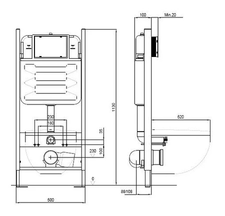 Комплект унитаза с инсталляцией  SET AQUATEK КАИР-14-013