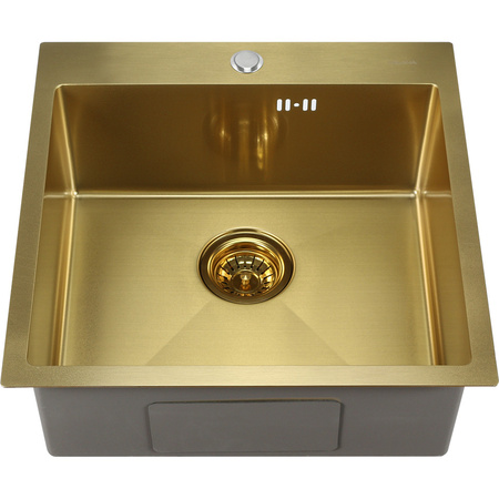 Кухонные мойки: (50х50х20) MELANA ProfLine D5050HG, золото