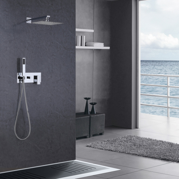 Душевой комплект ABBER Daheim AF8218 скрытого монтажа без излива, хром