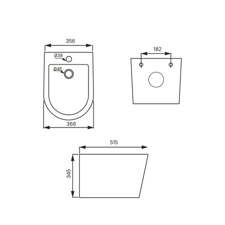 Подвесное биде IDDIS Calipso (CALRW02i82)