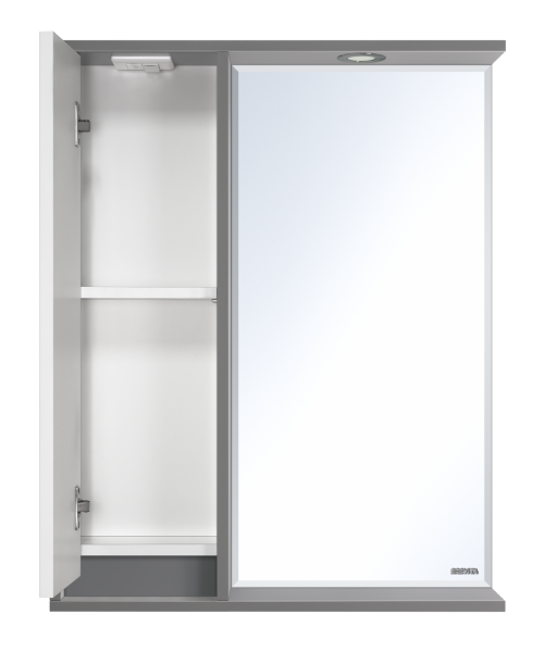 Зеркальный шкаф (63х80) Brevita Balaton 65 левый  BAL-04065-01-01Л