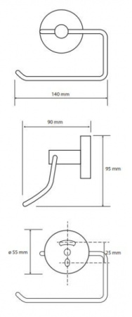 Держатель для туалетной бумаги Bemeta White 104112044