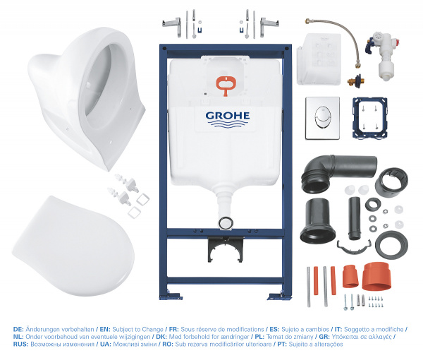 Комплект унитаз с инсталляцией 5 в 1 Solido 39192000 Grohe