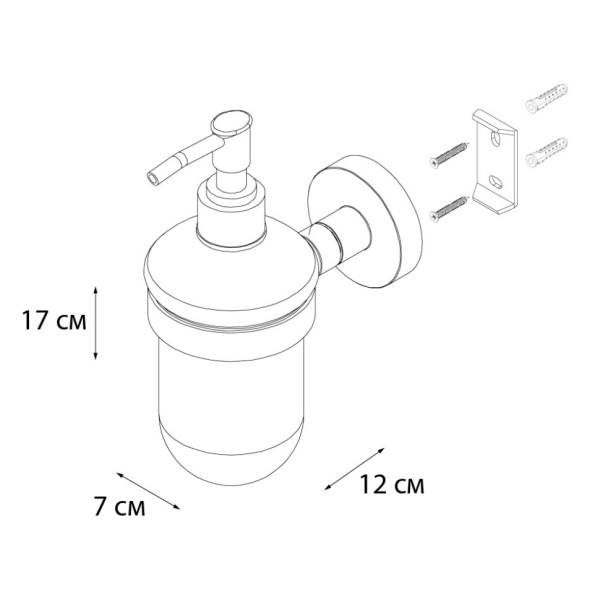 Дозатор жидкого мыла Fixsen Comfort Gold (FX-87012)