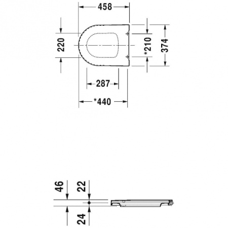 Сиденье для унитаза Duravit 0020190000