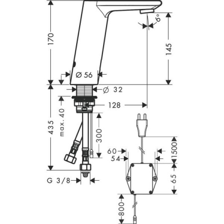 Смеситель для раковины Hansgrohe Metris S 31103000