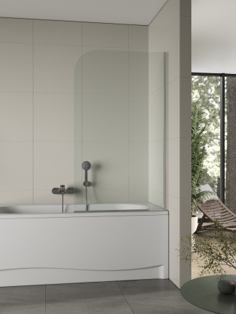 Шторка для ванны 80 см Agger A02-080TCR прозрачное