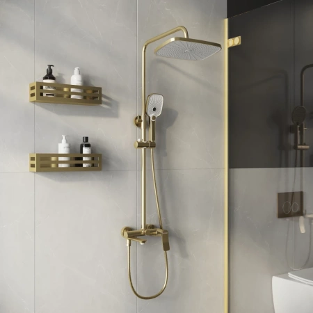 Душевая система Grossman Advans 500.K35.09.320 золото сатиновый