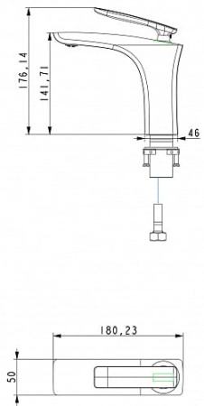 Смеситель для раковины Timo Helmi 4061/00-16F chrome/white