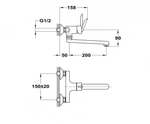 Смеситель для мойки Mofem MAMBO 152-0035-00 Смеситель для мойки Mofem MAMBO 152-0035-00