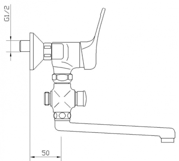 Смеситель для ванны MOFEM TREND 155-0003-08 Смеситель для ванны MOFEM TREND 155-0003-08