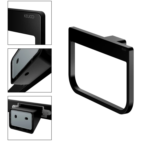 Полотенцедержатель кольцо KEUCO Aveno 14621370000 черный