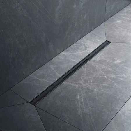 Душевой лоток с щелевой вставкой 60 см Am.Pm MasterFlow W01SC-S11-060-05BM черный матовый