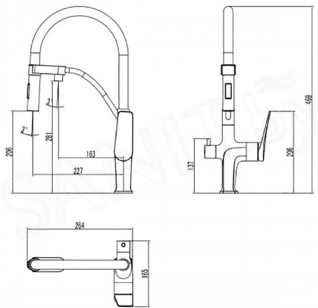 Смеситель для кухни Lemark Bronx (LM3761BLR)