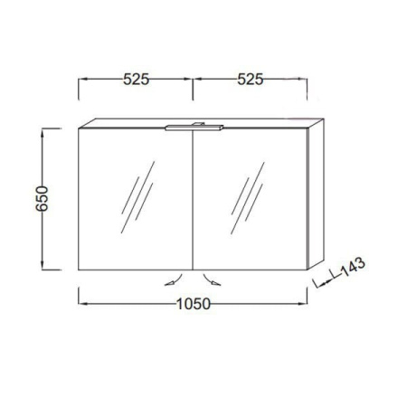 Шкаф-зеркало Jacob Delafon Odeon Up EB785RU-F90