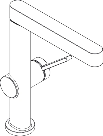 Смеситель для раковины с донным клапаном Push-Open Hansgrohe Finoris 76063000 хром
