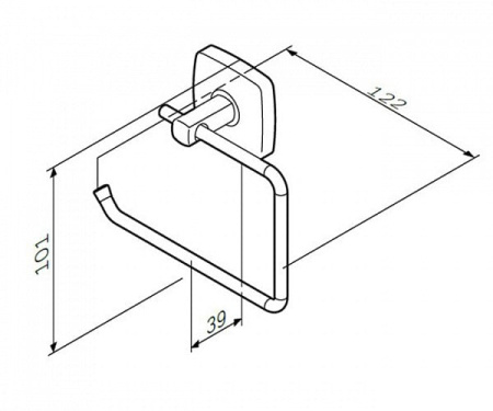 Держатель для туалетной бумаги Am.Pm Gem A9034100
