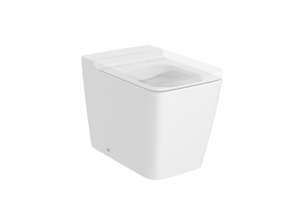 Унитаз приставной  безободковый Roca Inspira Square  , BTW, Rimless,  347537620 белый матовый