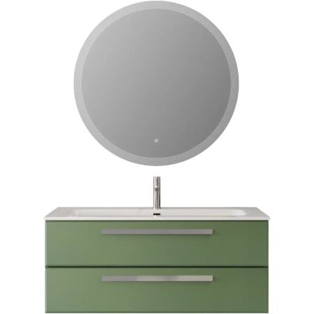 Тумба под раковину Cezares ECO-CER-N-1200-2C-SO-PS-P Фисташковый софт без ручек