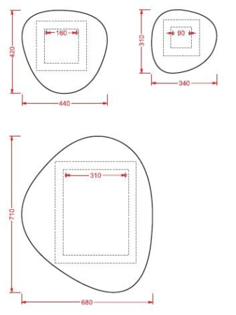 Настенное зеркало ArtCeram ACS004