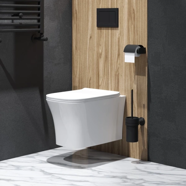 Унитаз подвесной безободковый Grossman Style GR-4474S с сиденьем микролифт