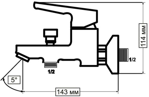 Смеситель для ванны Vidima Optima BA292AA