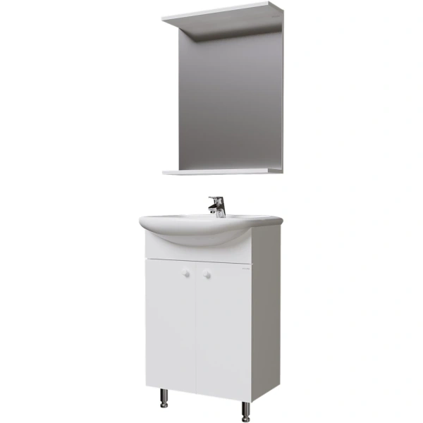 Зеркало 52x70 см белый глянец Grossman Крит-Эко 205002