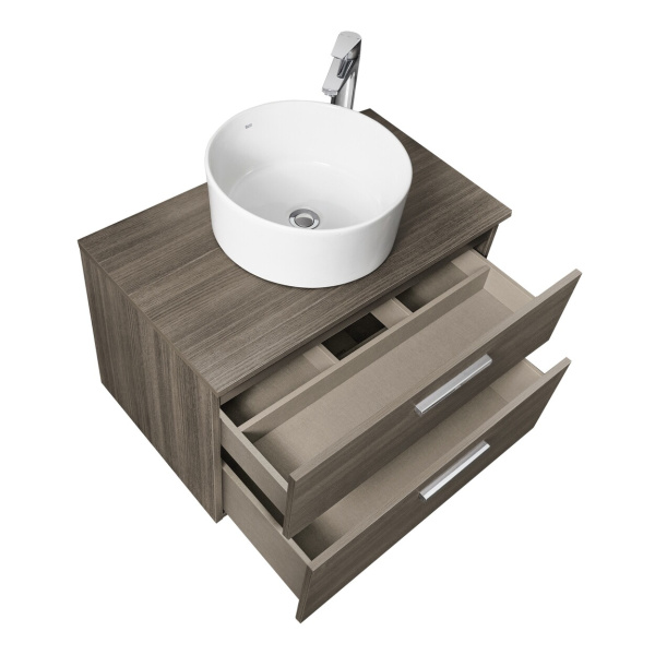 Тумба под раковину Roca Victoria 80 городской дуб 2 ящика A857470402