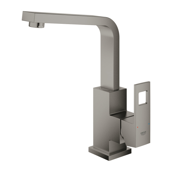 Смеситель для раковины однорычажный Grohe Eurocube 23135 AL0 (23135AL0) темный графит матовый
