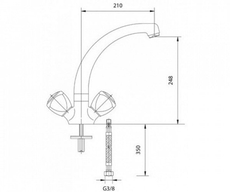 Смеситель для кухни Mofem Stella 140-0003-47