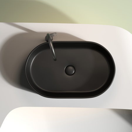 Раковина накладная (60,8х38,5) Ceramica Nova ELEMENT CN6048MB