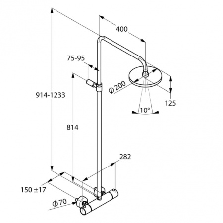 Душевая система Kludi A-QA 6608105-00