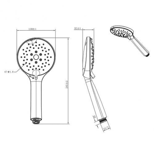 Ручной душ Koller Pool SH0534