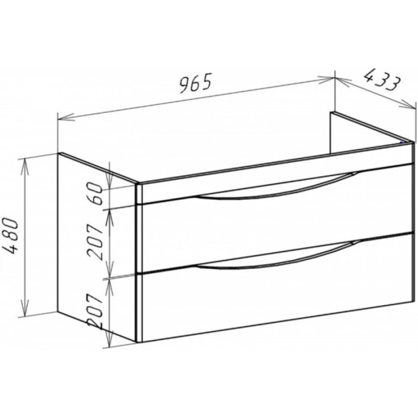 Тумба под раковину Bellezza Санриса 100 4630117270018