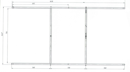 Рама разборная  Marka One AELITA 170x90 03аэл1790