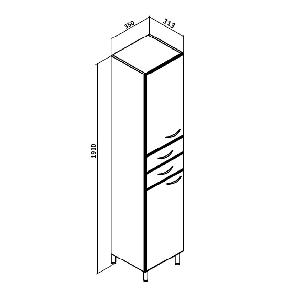 Пенал Runo левый  35 (00000000127)