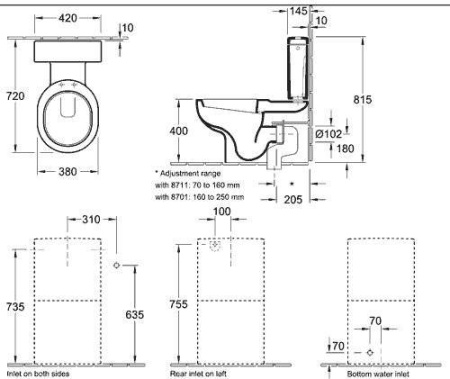 Унитаз напольный Villeroy&Boch Editionals Plus 666610R2