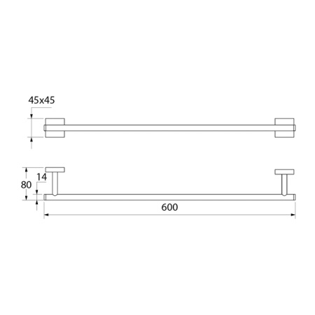 Полотенцесушитель одинарный IDDIS Edifice латунь (EDISB10i49)