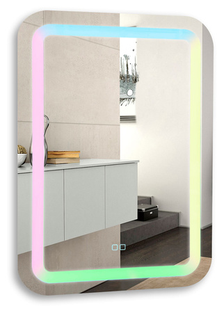 Зеркало (80х55) Silver Mirrors Мальта RGB  LED-00002511