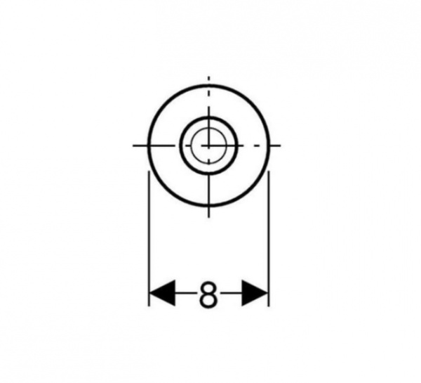 Система пневматического управления смывом унитаза Geberit законтренная, глянцевый хром 115.943.21.1