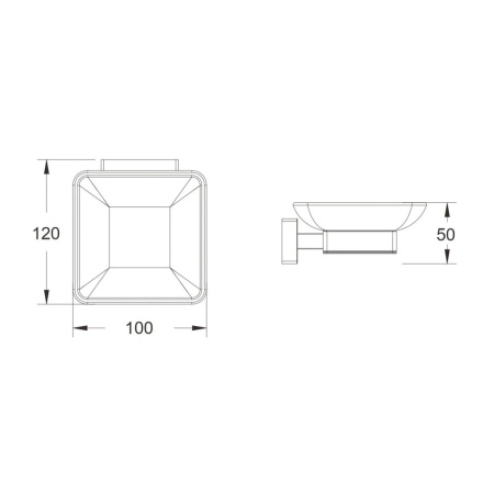 Мыльница Belz  B90402, вороненая сталь