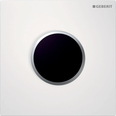 Система электронного управления смывом писсуара Geberit 10: белая, матовый хром 116.025.KL.1