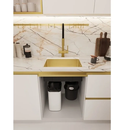 Кухонная мойка (54х44) EMAR EMB-540(UN) PVD Golden