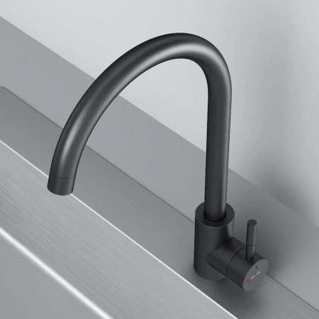 Смеситель для кухни Am.Pm X-Joy S F85B07122 черный матовый