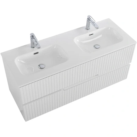 Тумба под раковину Cezares DUET-N-1200-2C-SO-2-BL Bianco Lucido