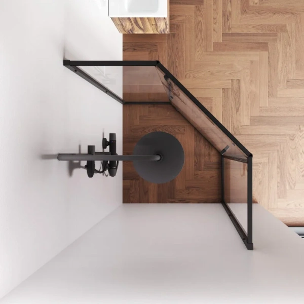 Душевой уголок (90х90) Am.Pm Gem W90G-405-9090-BT черный