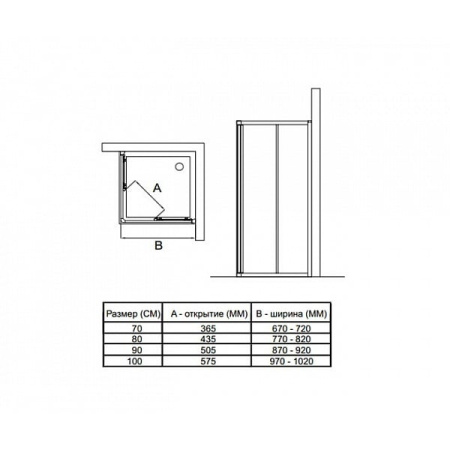 Душевая дверь Ideal Standard Connect T9804EO