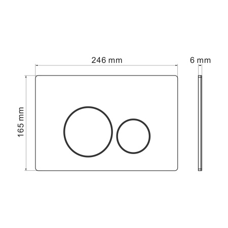 Клавиша смыва Grossman Style 700.K31.05.32M.32M золото сатиновый